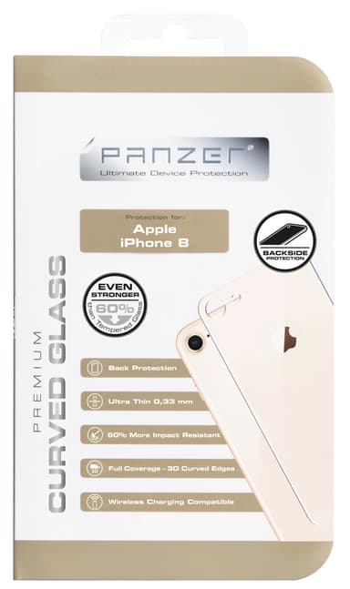 Panzer Silicate takasuojus iPhone 6/7/8/SE Gen. 2 (kulta)