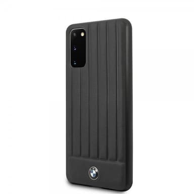BMW Samsung Galaxy S20 Kuori Leather Lines Musta