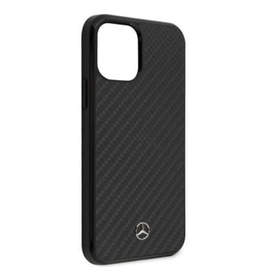 Mercedes Benz iPhone 12/iPhone 12 Pro Suojakuori Hiilikuiturakenne Musta