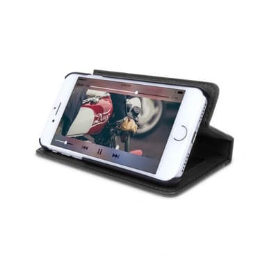 Twelve South iPhone 7/8/SE Kotelo BookBook Aito Nahka Irrotettava Kuori Musta