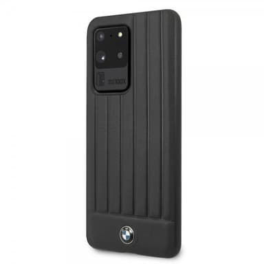 BMW Samsung Galaxy S20 Ultra Kuori Leather Lines Musta