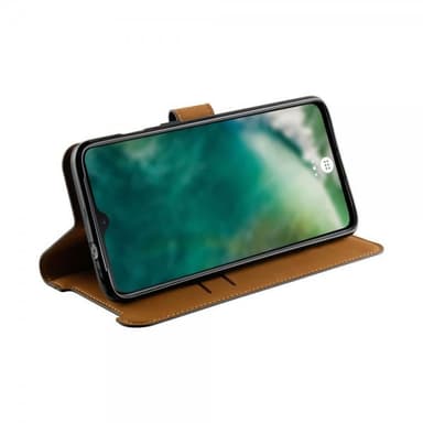 XQISIT OnePlus 7 Kotelo Slim Wallet Selection Musta