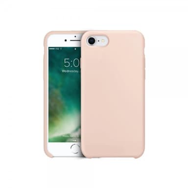 XQISIT iPhone 7/8/SE Kuori Silikoniii Case Vaaleanpunainen