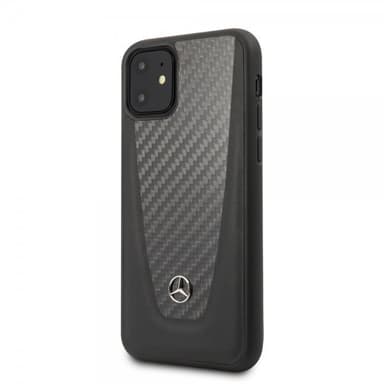 Mercedes Benz iPhone 11 Kuori Hiilikuiturakenne Musta