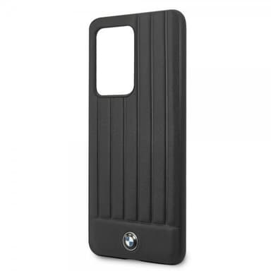 BMW Samsung Galaxy S20 Ultra Kuori Leather Lines Musta