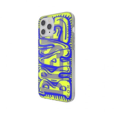 Diesel iPhone 12 Pro Max Suojakuori Snap Case Clear AOP Blue/Neon Lime
