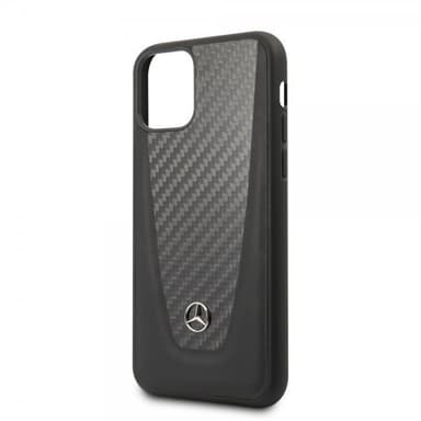 Mercedes Benz iPhone 11 Kuori Hiilikuiturakenne Musta