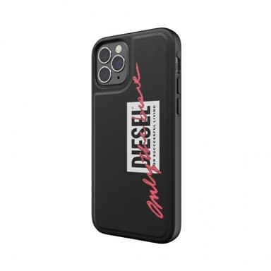 Diesel iPhone 12/iPhone 12 Pro Suojakuori Moulded Case Embroidery Musta Coral
