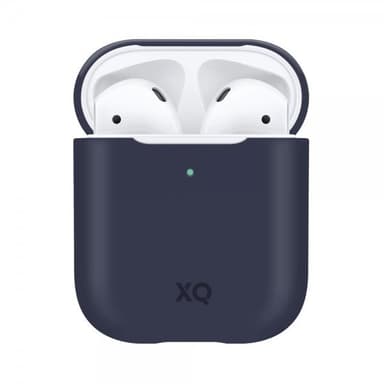 XQISIT AirPods (1/2) Kuori Silikoniii Case Sininen