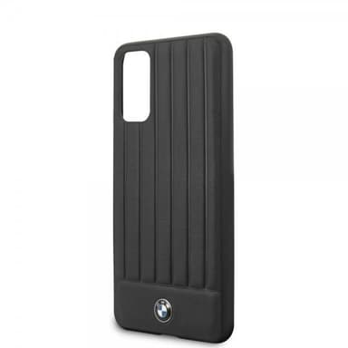 BMW Samsung Galaxy S20 Kuori Leather Lines Musta