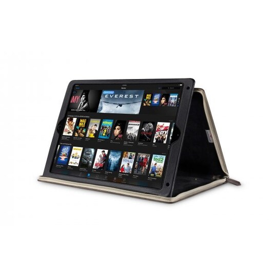 Twelve South iPad 9.7. Air 1. Air 2 Kotelo BookBook Aito Nahka Telineellä Ruskea