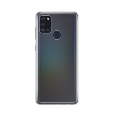 XQISIT Samsung Galaxy A21s Kuori Flex Case Läpinäkyvä Kirkas
