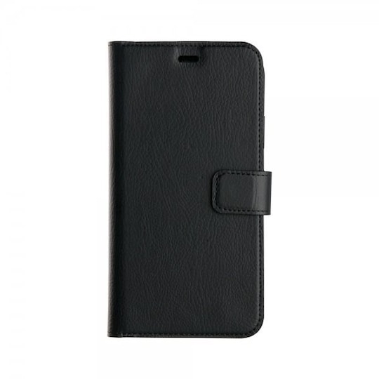 XQISIT iPhone 12 Mini Kotelo Slim Wallet Selection Musta