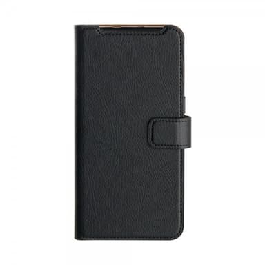 XQISIT OnePlus 7 Kotelo Slim Wallet Selection Musta