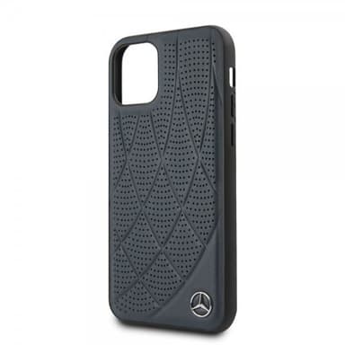 Mercedes Benz iPhone 11 Pro Suojakuori Perforoitu MörkSininen