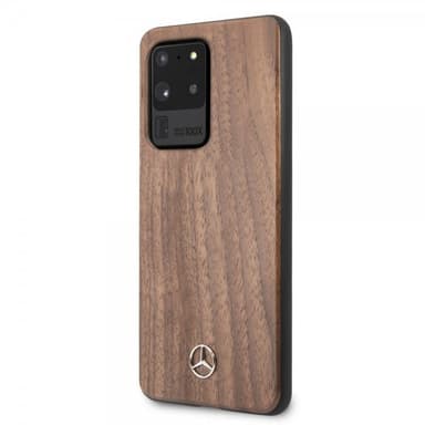 Mercedes Benz Samsung Galaxy S20 Ultra Kuori Wood Line Ruskea