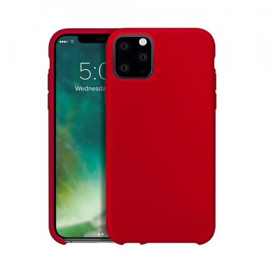 XQISIT iPhone 11 Pro Suojakuori Silikoniii Merlot Red