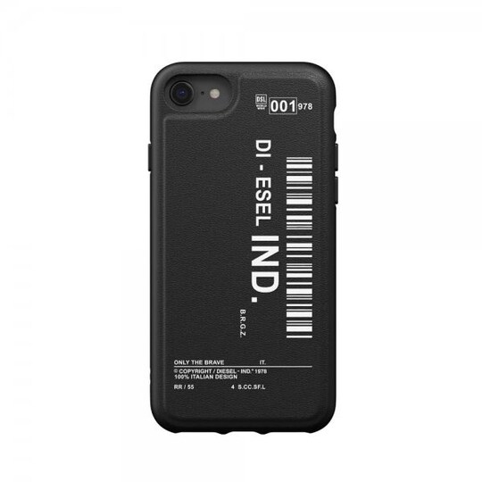 Diesel iPhone 6/6S/7/8/SE Suojakuori Moulded Case Core Barcode Musta