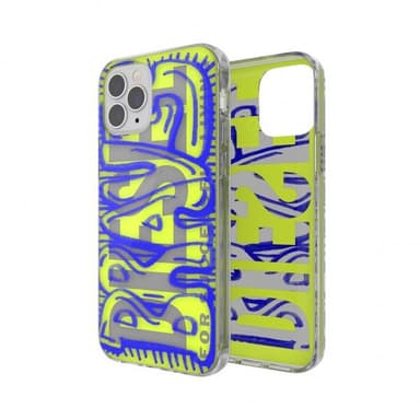 Diesel iPhone 12/iPhone 12 Pro Suojakuori Snap Case Clear AOP Blue/Neon Lime