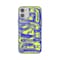Diesel iPhone 12 Mini Suojakuori Snap Case Clear AOP Blue/Neon Lime