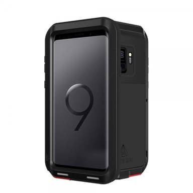 Love Mei PoweRFul Case Samsung Galaxy S9 Super GUARD Kuori Iskunkestävä Musta