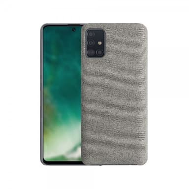XQISIT Samsung Galaxy A51 Kuori Tekstiilie Case Harmaa