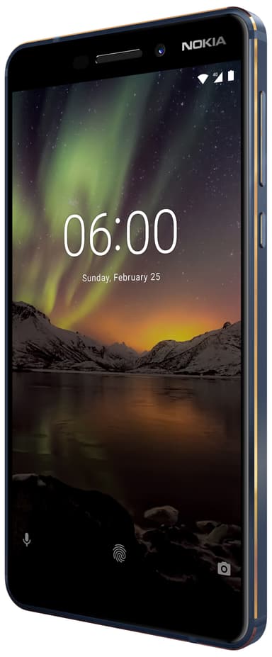 Nokia 6.1 (2018) älypuhelin (sininen/kulta)