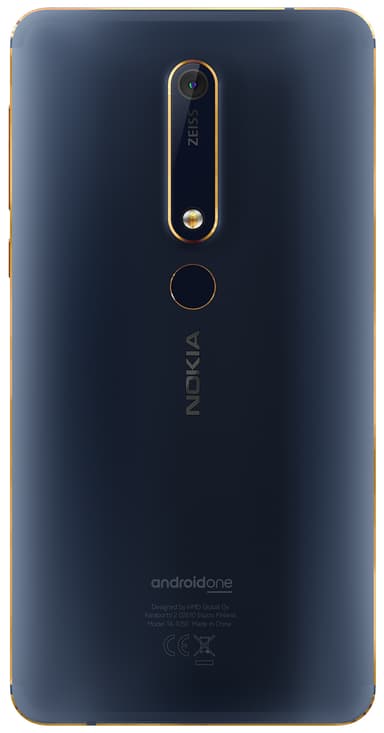 Nokia 6.1 (2018) älypuhelin (sininen/kulta)