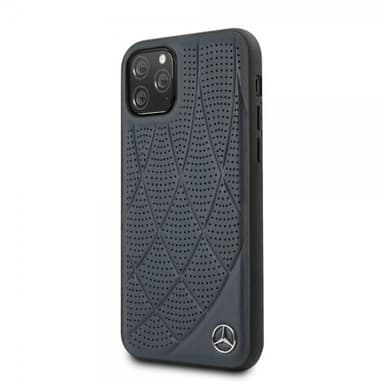 Mercedes Benz iPhone 11 Pro Suojakuori Perforoitu MörkSininen