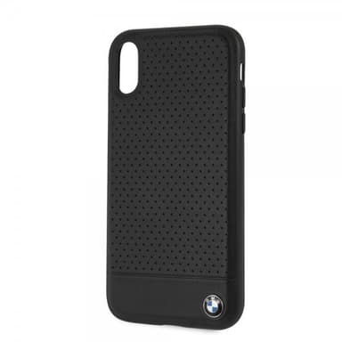 BMW iPhone Xr Kuori Logo Perforoitu Musta