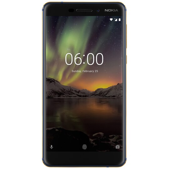 Nokia 6.1 (2018) älypuhelin (sininen/kulta)
