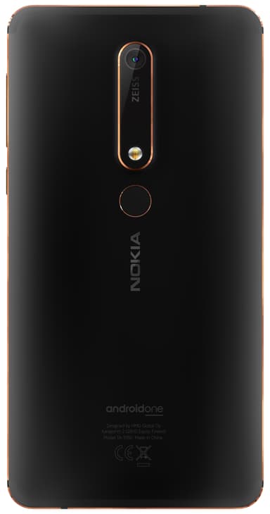 Nokia 6.1 (2018) älypuhelin (musta/kupari)