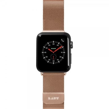 LAUT Apple Watch 38/40/41mm Ranneke Steel Loop Vaaleanpunainen