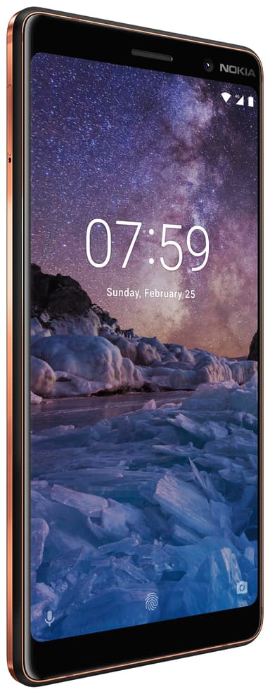 Nokia 7 Plus älypuhelin (musta kupari)