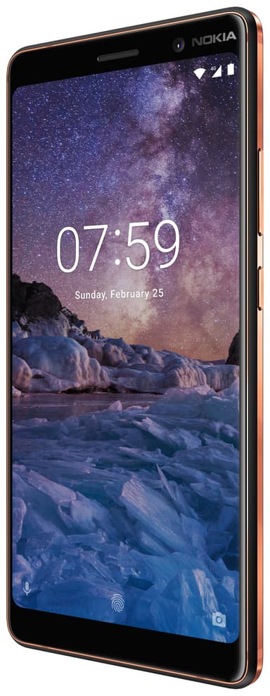 Nokia 7 Plus älypuhelin (musta kupari)