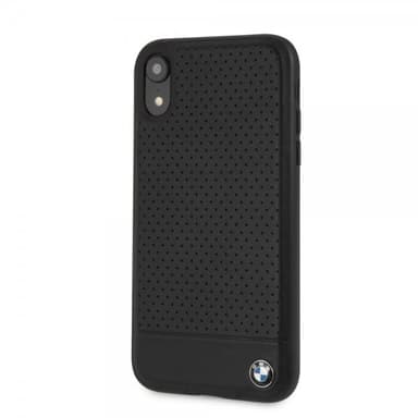 BMW iPhone Xr Kuori Logo Perforoitu Musta