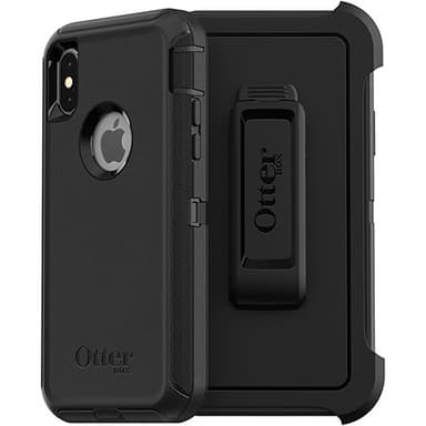 iPhone X/Xs Suojakuori Defender Extra Skyddande Musta