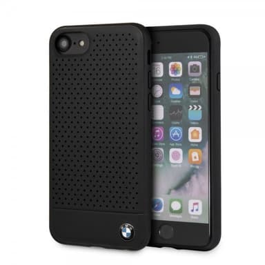 BMW iPhone 7/8/SE Kuori Logo Perforoitu Musta