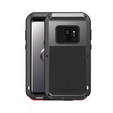 Love Mei PoweRFul Case Samsung Galaxy S9 Super GUARD Kuori Iskunkestävä Musta