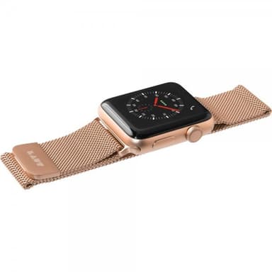 LAUT Apple Watch 38/40/41mm Ranneke Steel Loop Vaaleanpunainen