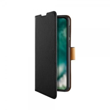 XQISIT Samsung Galaxy A51 Kotelo Slim Wallet Musta
