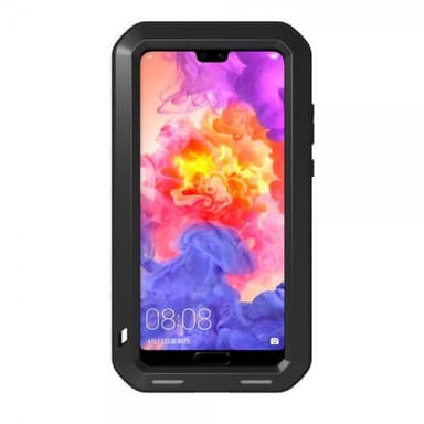 Love Mei PoweRFul Case Huawei P20 Pro Super GUARD Kuori Iskunkestävä Musta
