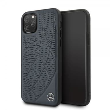 Mercedes Benz iPhone 11 Pro Suojakuori Perforoitu MörkSininen