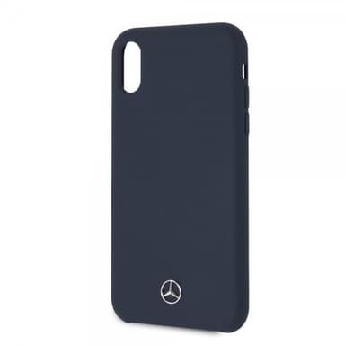 Mercedes Benz iPhone Xr Suojakuori Silikonii Logo MörkSininen