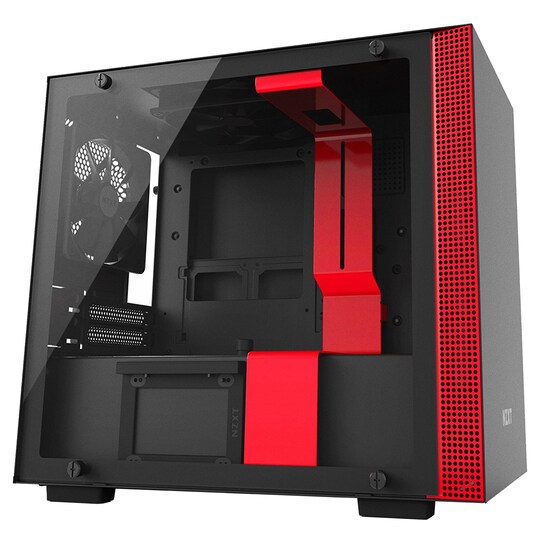 NZXT H200i Mini-ITX PC kotelo (mattamusta/punainen)