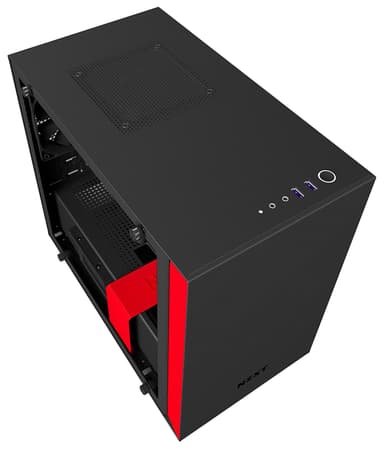 NZXT H200i Mini-ITX PC kotelo (mattamusta/punainen)