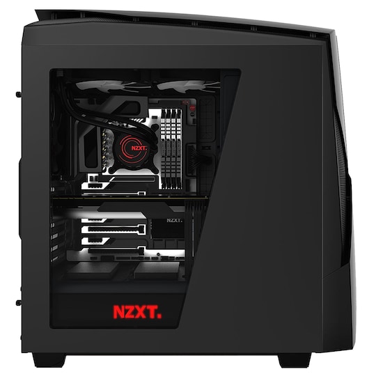 NZXT Noctis 450 ATX PC kotelo (mattamusta/pun. LED)