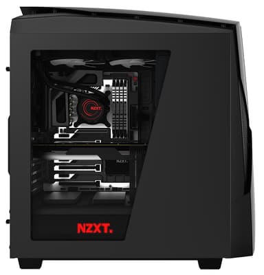 NZXT Noctis 450 ATX PC kotelo (mattamusta/pun. LED)