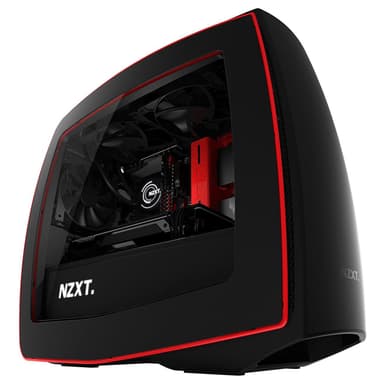 NZXT Manta Mini ITX PC kotelo (mattamusta/pun., ikkuna)