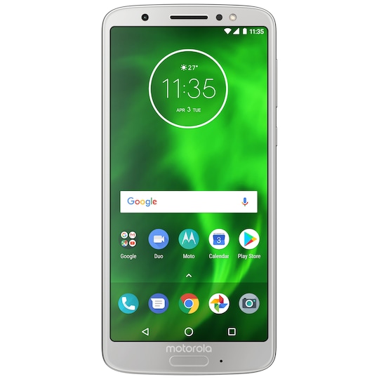 Motorola Moto G6 älypuhelin (hopea)